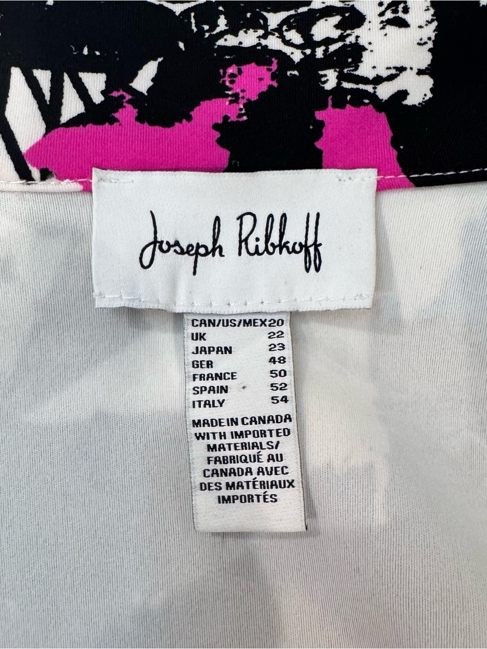 Joseph Ribkoff Multicolor Abstract Blazer Jacket - Picture 6 of 7